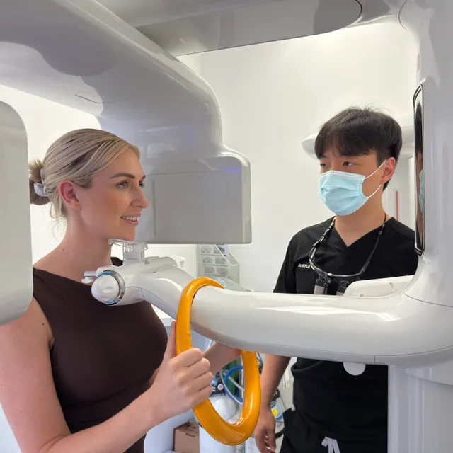 A 3D scan being taken to plan treatment at Enhanced Dental Studios.