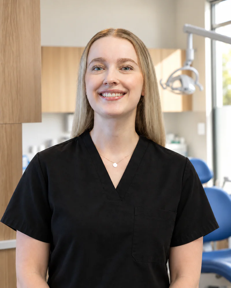 Portrait of Lilly Bradfield, practice manager